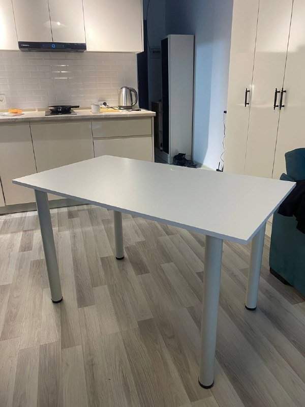 Белый стол 120х70 регулируемый по высоте 1