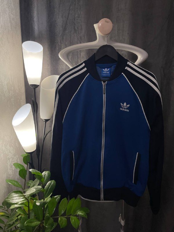 Vintage Adidas Mens Track Top Navy Blue Large
