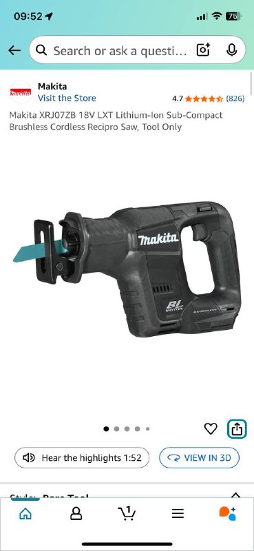 Makita reciprocating saw 5