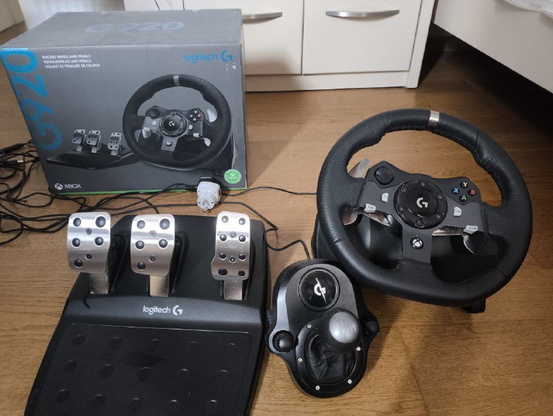 Руль Logitech G920 с педалями и КПП