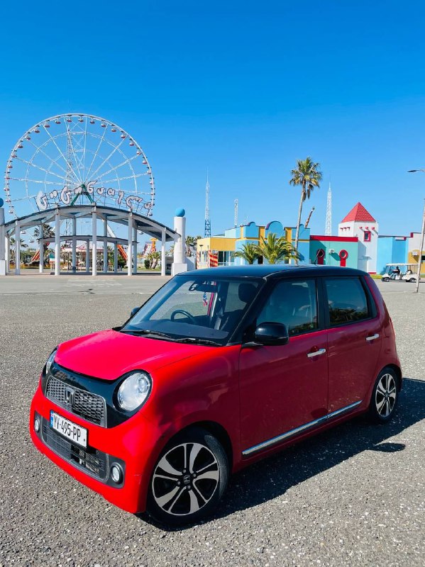 Honda N-One Premium красный автомобиль 2