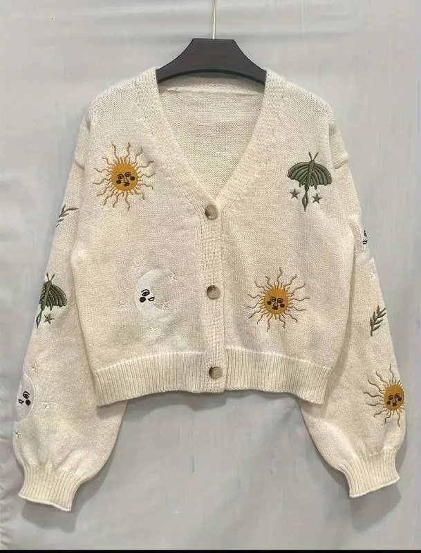 Укороченный вязаный кардиган XXL