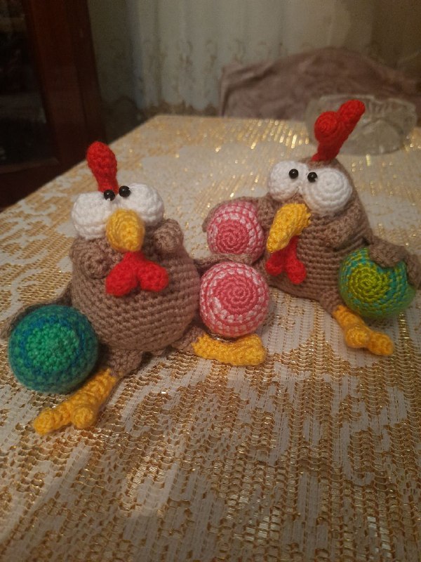 Игрушки и сумочки ручной работы, вязаные 7