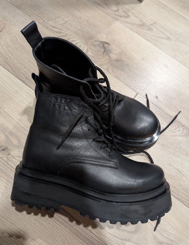 Кожаные ботинки 38 размера Nina Kadagidze