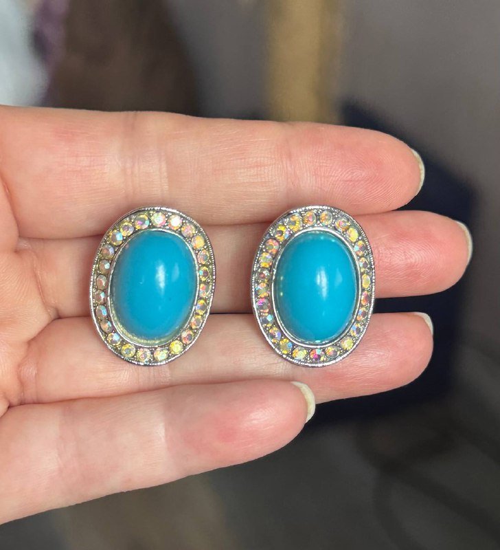 Чёрный комплект кольцо 17-18 размер, серьги, бирюзовые серьги, серьги sexy 2