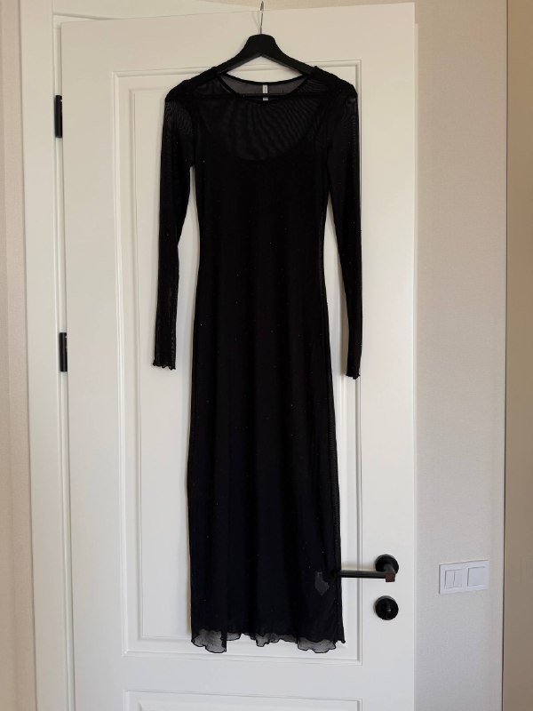 Черное платье сетка BeFree XS 2