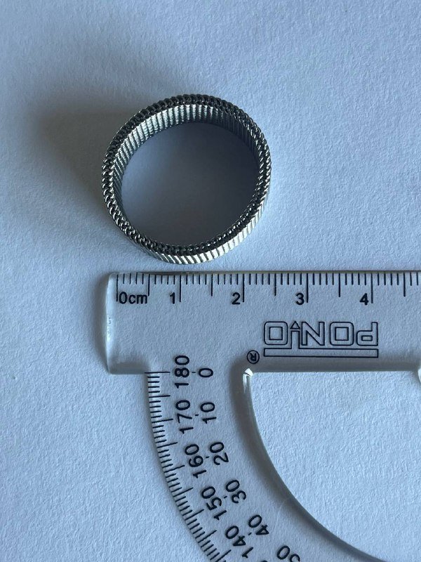 Мужское кольцо из плетеного металла 2