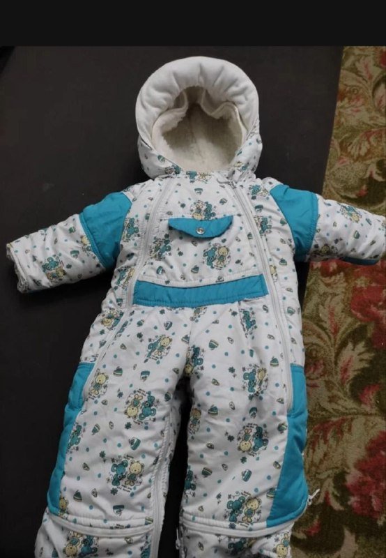 Детский комбинезон-трансформер конверт с сапожками и варежками 2