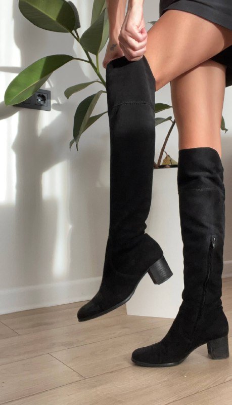 Сапоги из натуральной замши размер 36 2