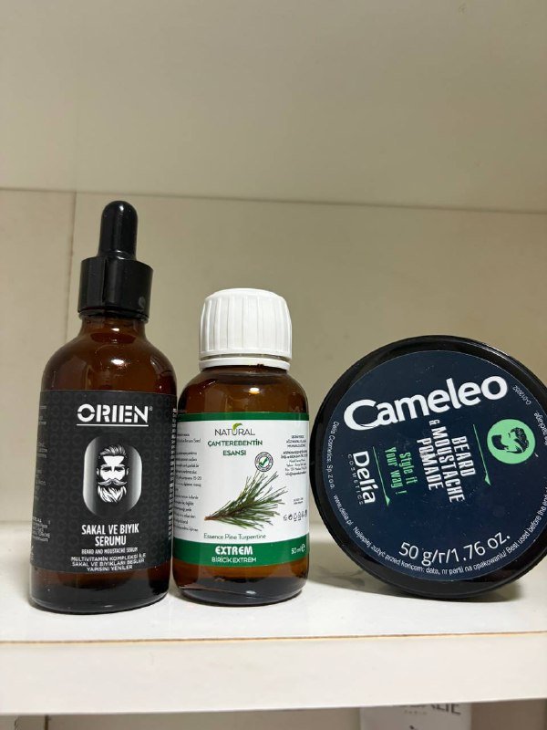 Набор для бороды сыворотка, эссенция, помада