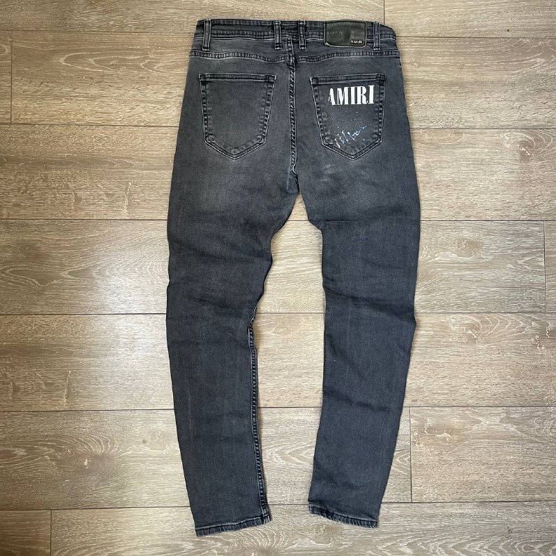 черные джинсы Amiri мужские рваные 2