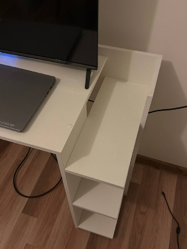 2 white work desks 2
