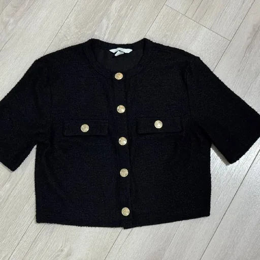 H&M შავი ქურთუკი, ზომა S/პატარა M