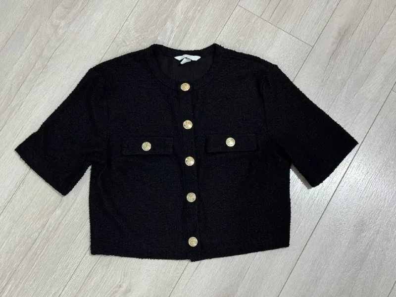H&M შავი ქურთუკი, ზომა S/პატარა M 1