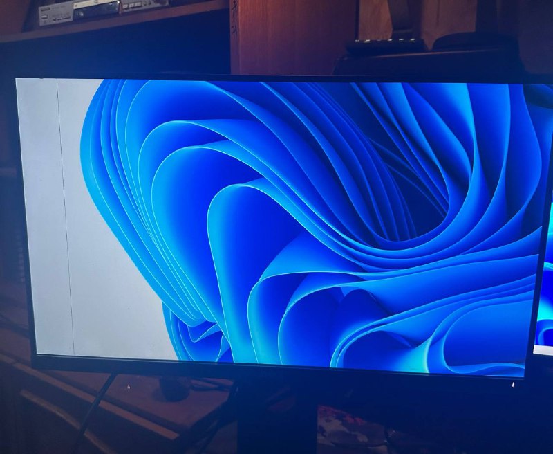 Монитор DELL с битой полосой пикселей 2