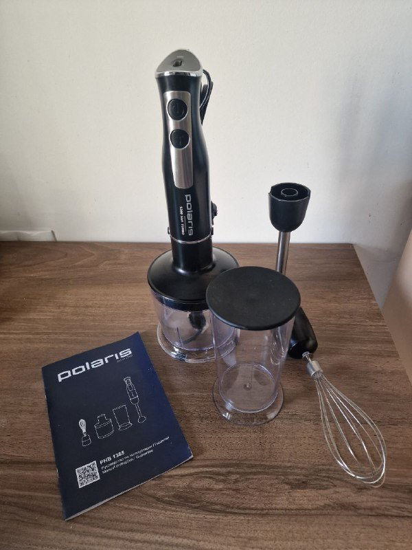 Погружной блендер Polaris PHB 1385 с насадками
