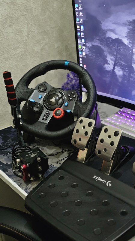 Игровой руль Logitech G29 с педалями и USB ручником