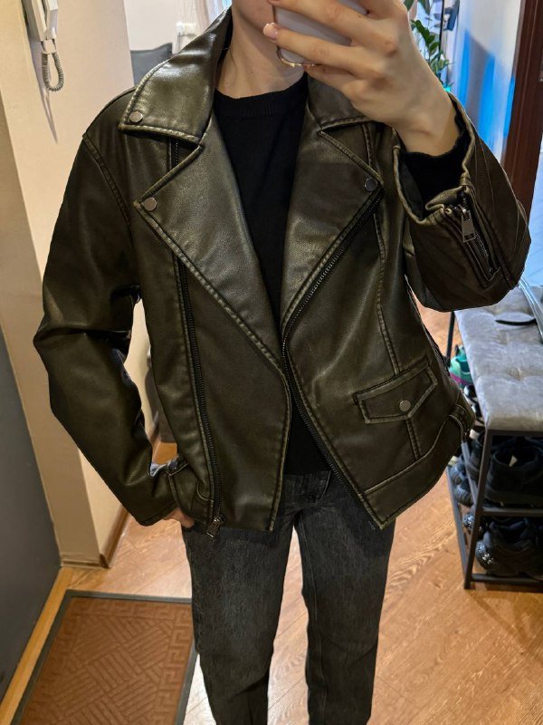 Косуха Bershka, рубашка в подарок 6