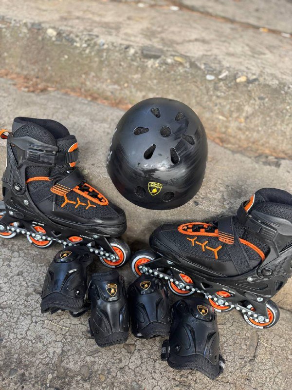 Набор роликовых коньков с защитой регулир.35-38 3