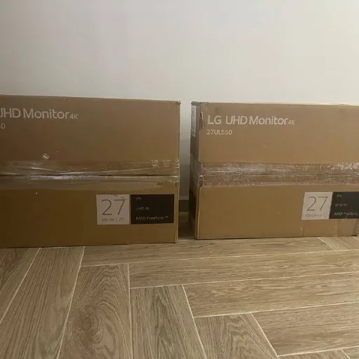 LG 27UP550-W, 2 монитора