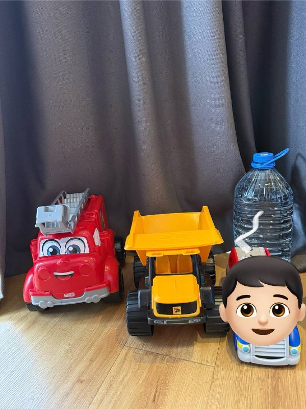 JCB самосвал и пожарная машина детские машинки 3