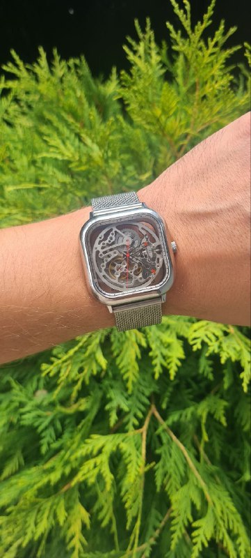 Часы ciga design full hollow sceleton с ремешком