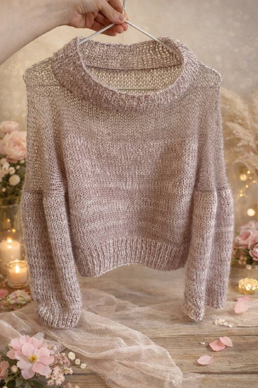 Свитер женский мохер шерсть альпака на шёлке