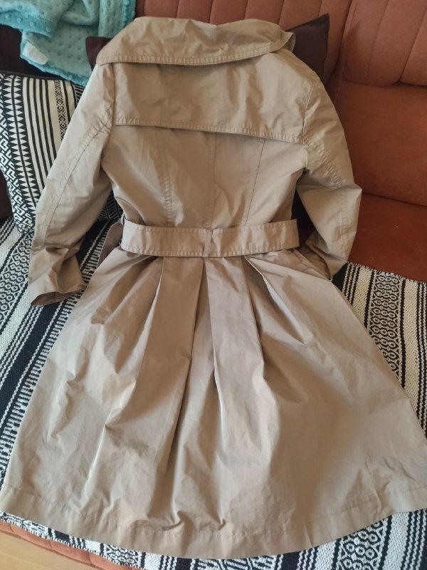 Бежевый трэнч Zara размер 44-46 3