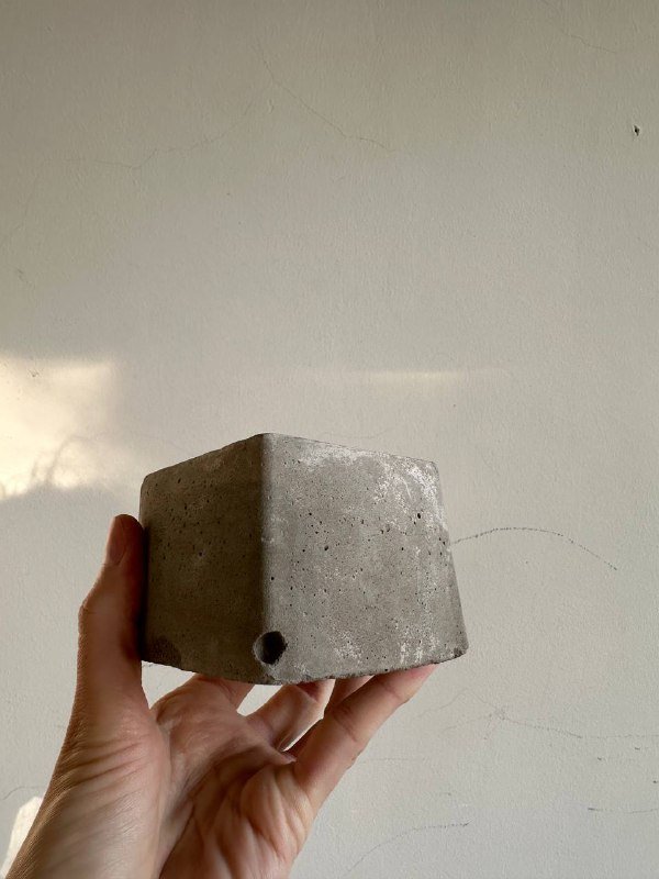 Горшочки из бетона ручной работы 4