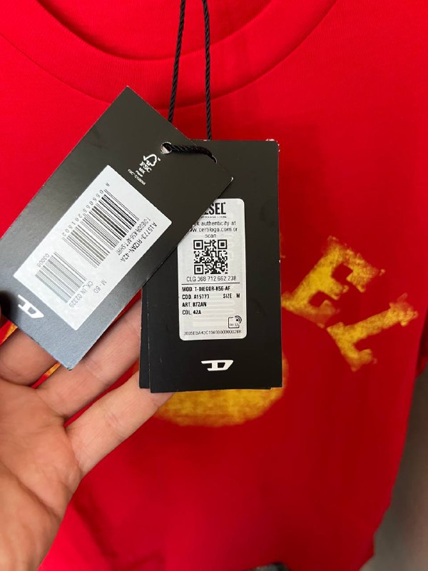 Оригинальная футболка DIESEL мужская, размер М 5