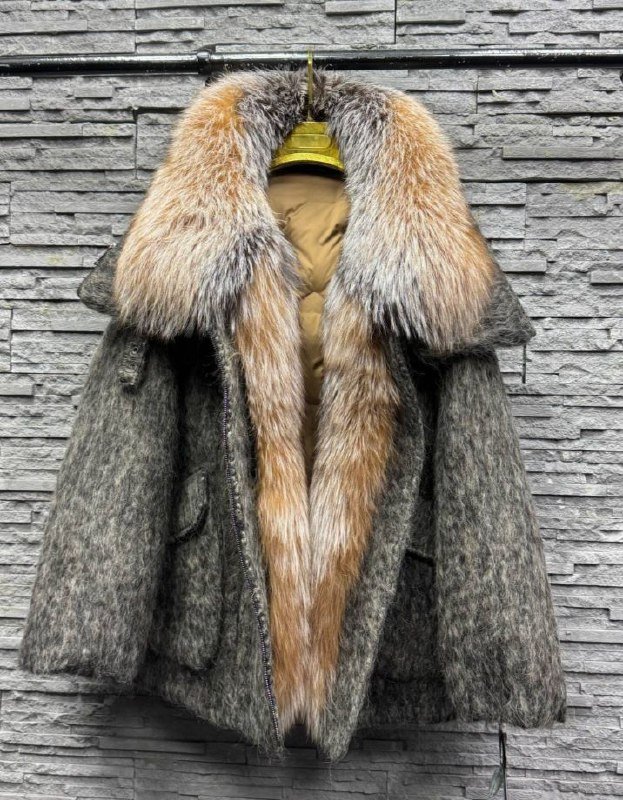 Тёплая пальто-куртка из валяной шерсти 2