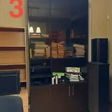 Письменные столы, стулья, шкаф, стеллажи, комод, угловой стол 3