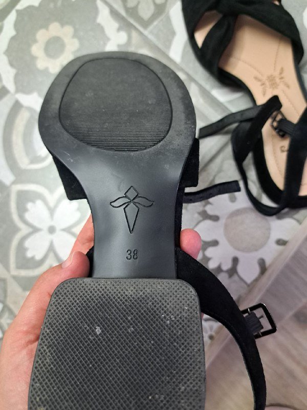 Черные летние босоножки размер 38 3