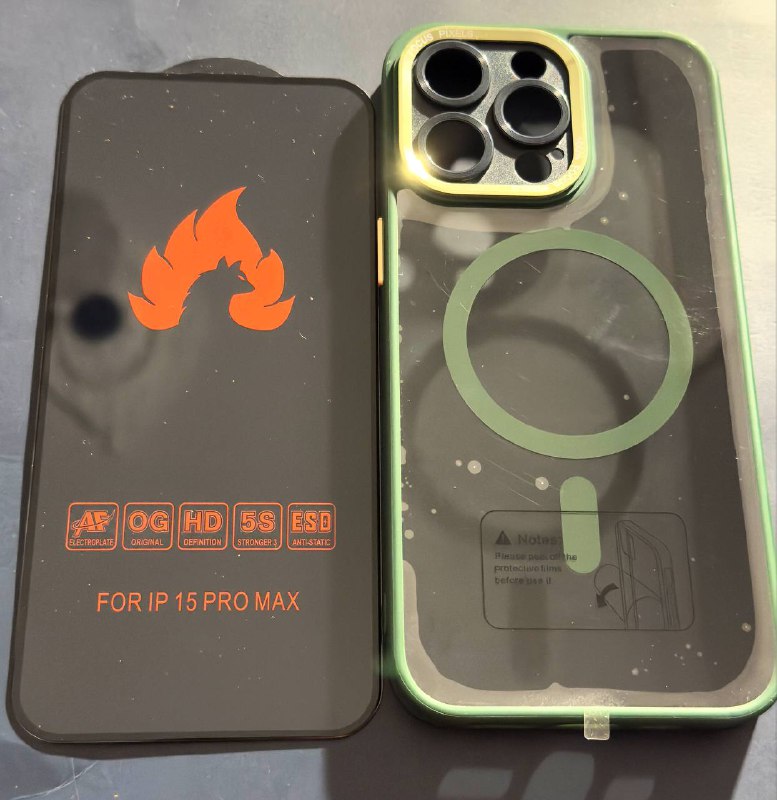 Новый чехол и защитное стекло на iPhone 15 Pro Max