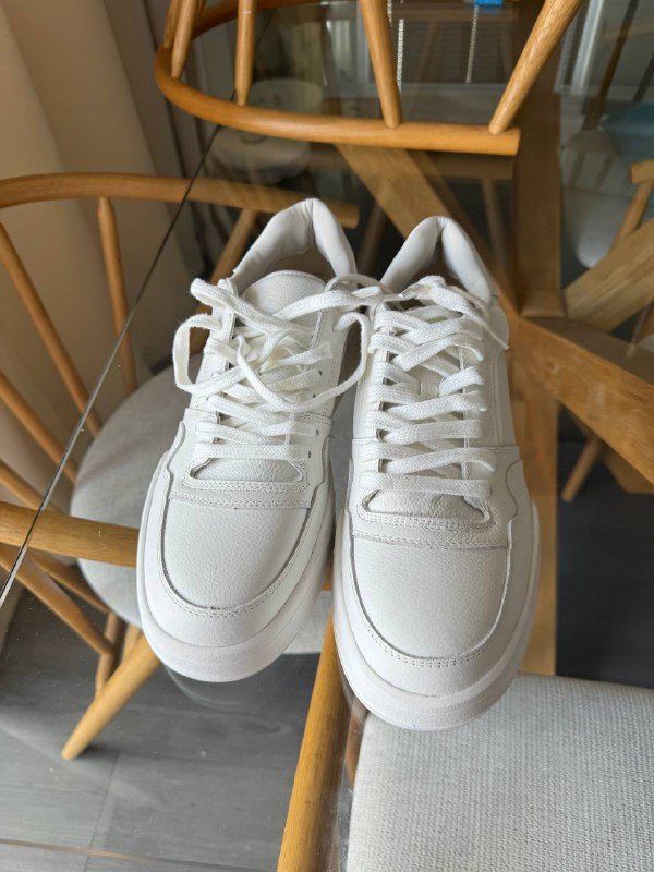 Кожанные кеды Vagabond белые мужские 2