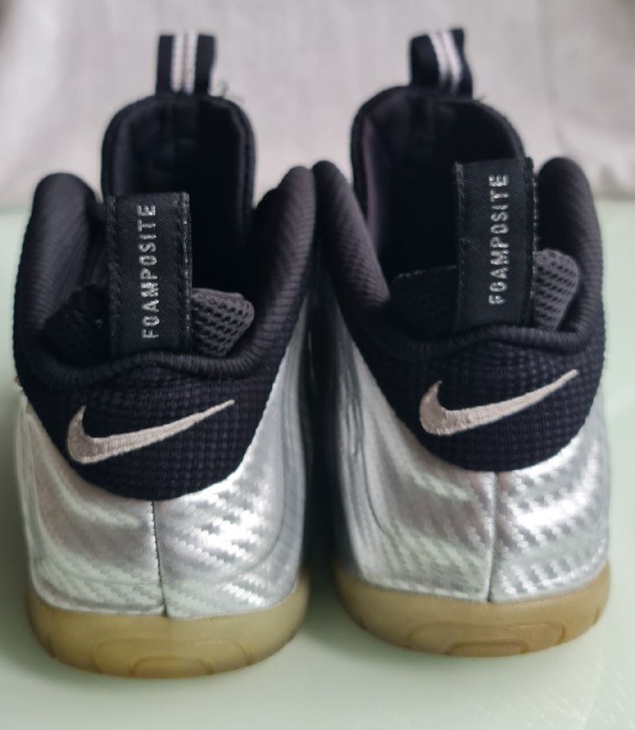 Мужские кроссовки Nike Foamposite Pro Silver Surfer, размер 42 2