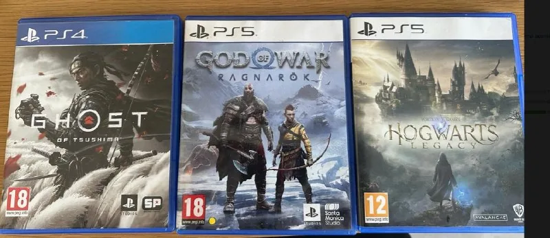 Игры Ghost of Tsushima, God of War Ragnarok, Hogwarts Legacy