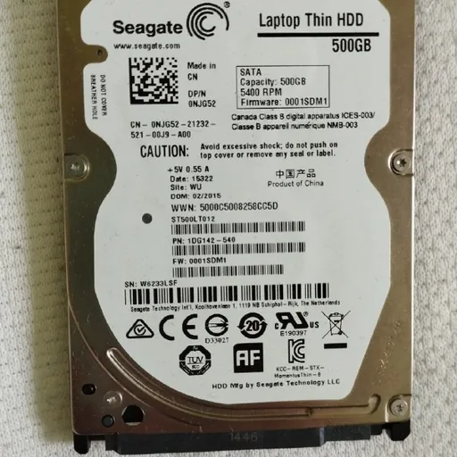 Жесткий диск 2,5" HDD Seagate 500GB SATA