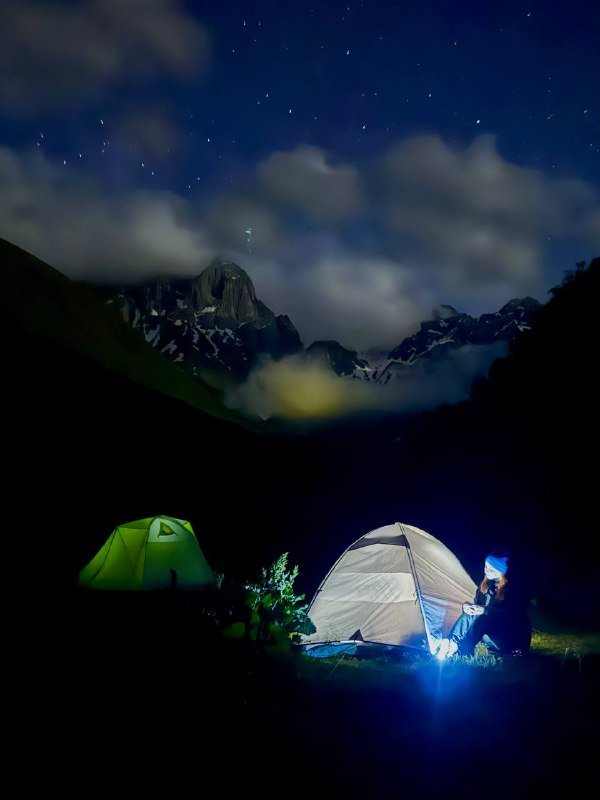 Две походные палатки Decathlon, серая и зелёная 5