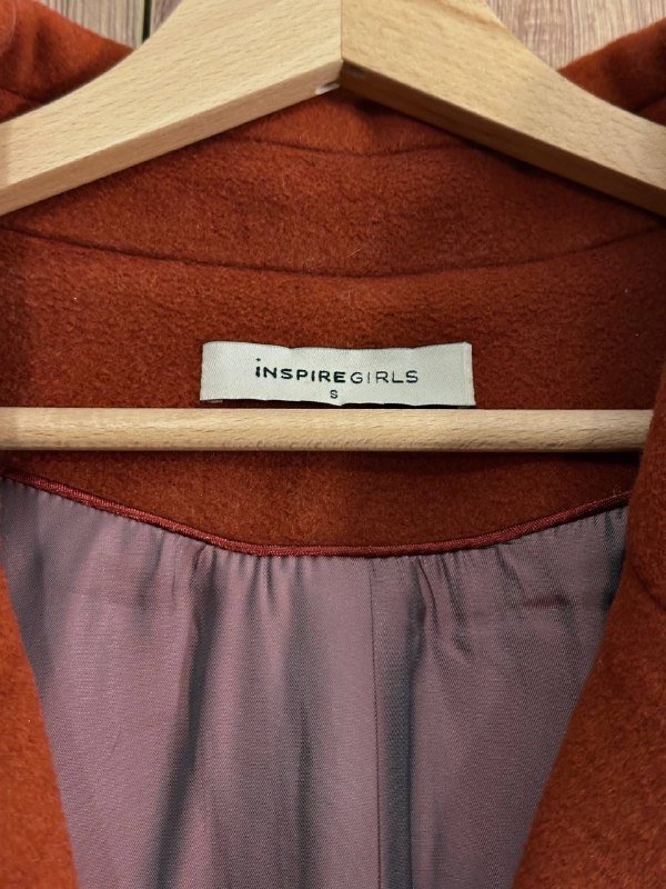 Шерстяное пальто Inspire Girls S-М охра 2