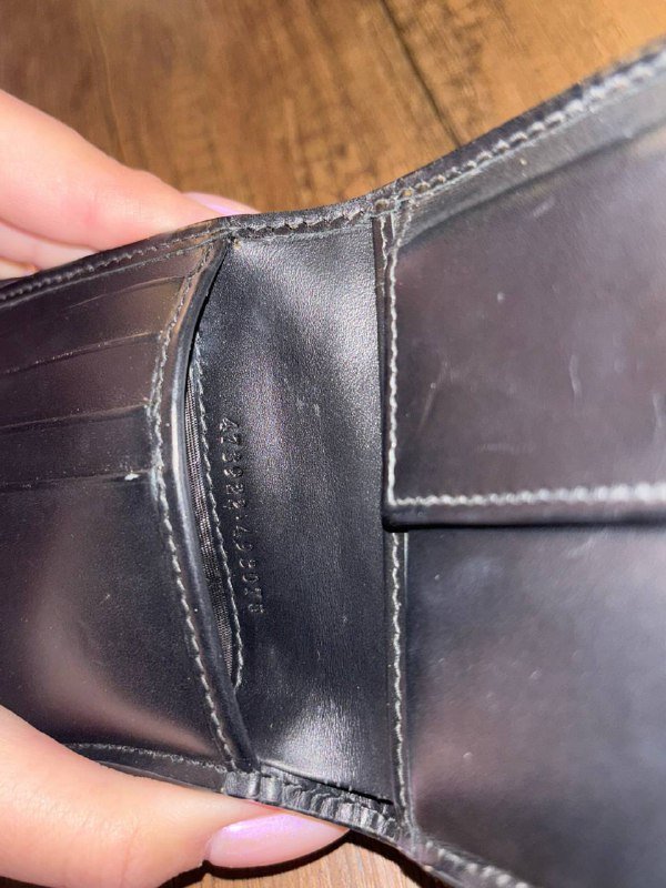 Черный кожаный мужской кошелек Gucci 6