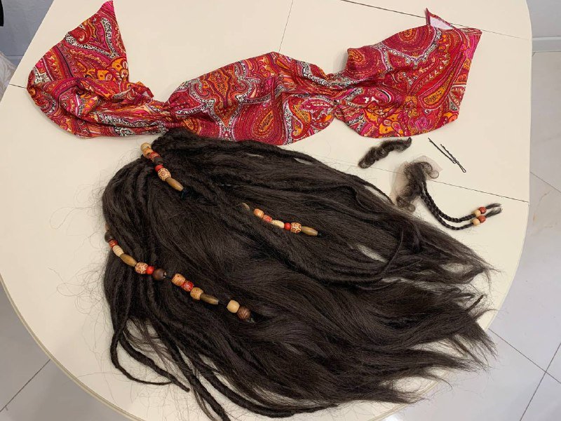 Парик Джека Воробья с аксессуарами 2