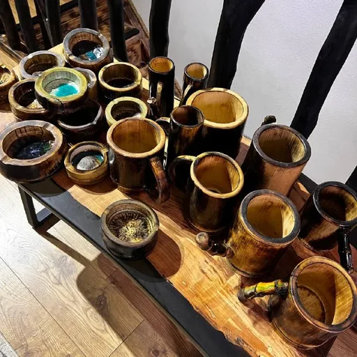 Бамбуковые чашки, пивные кружки, пепельницы