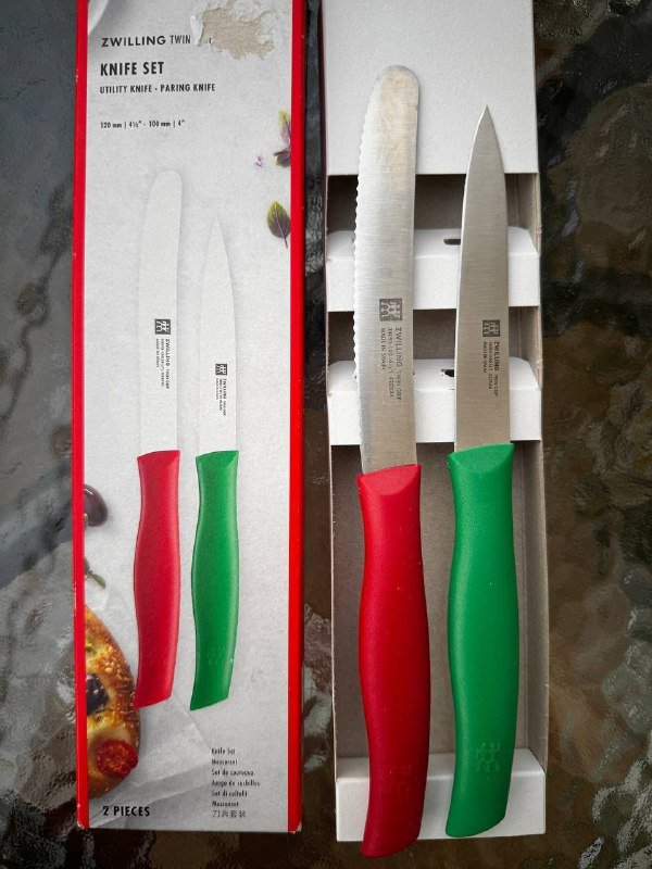 Набор кухонных ножей универсальный и овощной