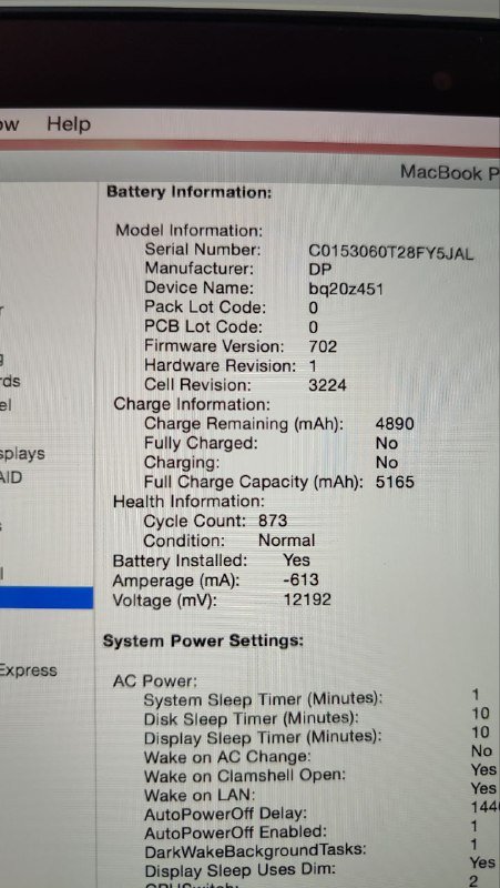 MacBook Pro Retina 2015 13 inch 8GB 128GB 4