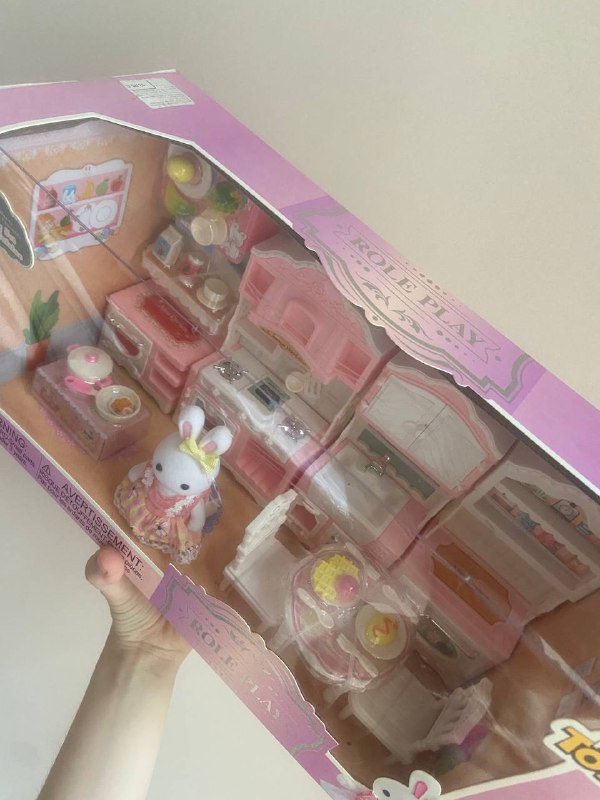 Игрушечный набор с кроликом по типу Sylvanian Family