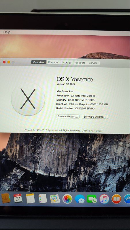 MacBook Pro Retina 2015 13 inch 8GB 128GB 7