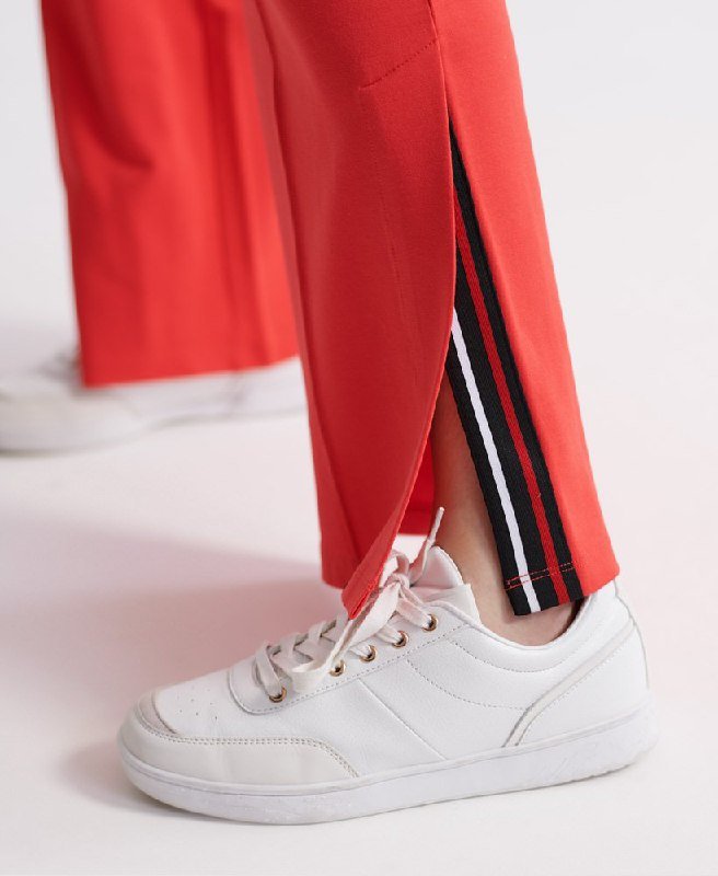 Спортивные брюки женские Superdry красные полиэстер 3