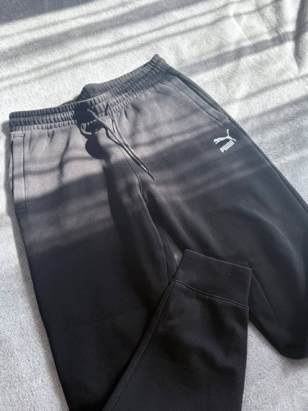 Штаны серые утепленные Puma, черные утепленные Puma, Adidas, молочные утепленные Puma, синие Puma 3