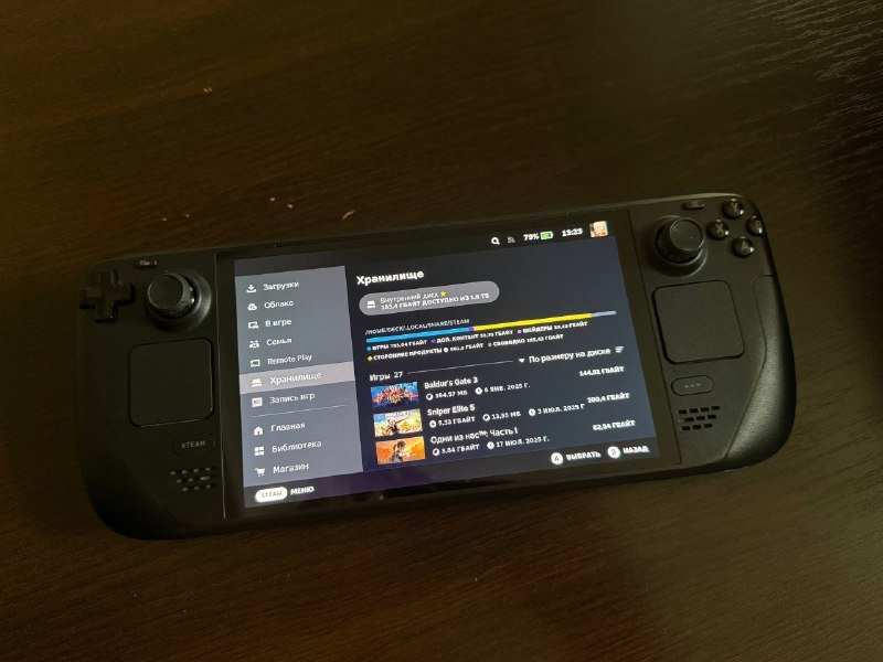Steam Deck OLED 2 терабайта, чехлы, зарядка 3